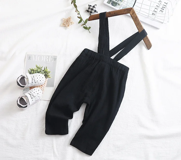 Korean-style Childrenswear Summer Suspender Pants Babies' Trousers 0-3-Year-Old Infant Anti-mosquito Suspender Pants Men An