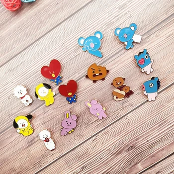 

Cute Cartoon Animal Badge Pins for Clothes on Backpack Zinc Alloy Animal Figure Badges Metal Brooches for Women Men Accessories