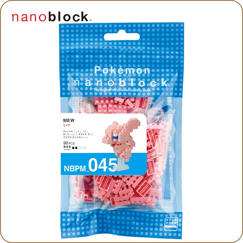 NANOBLOCK маленький зерновой миниатюрный Алмазный строительный блок взрослая Строительная игрушка POKEMON MEW NBPM 045