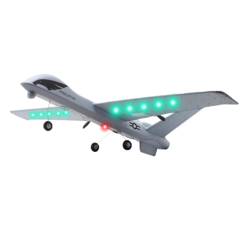 

RC Airplane Plane Z51 20 Mins Flight Time Gliders 2.4G Flying Model with LED Hand Throwing Wingspan Foam Plane Toys Kids Gifts