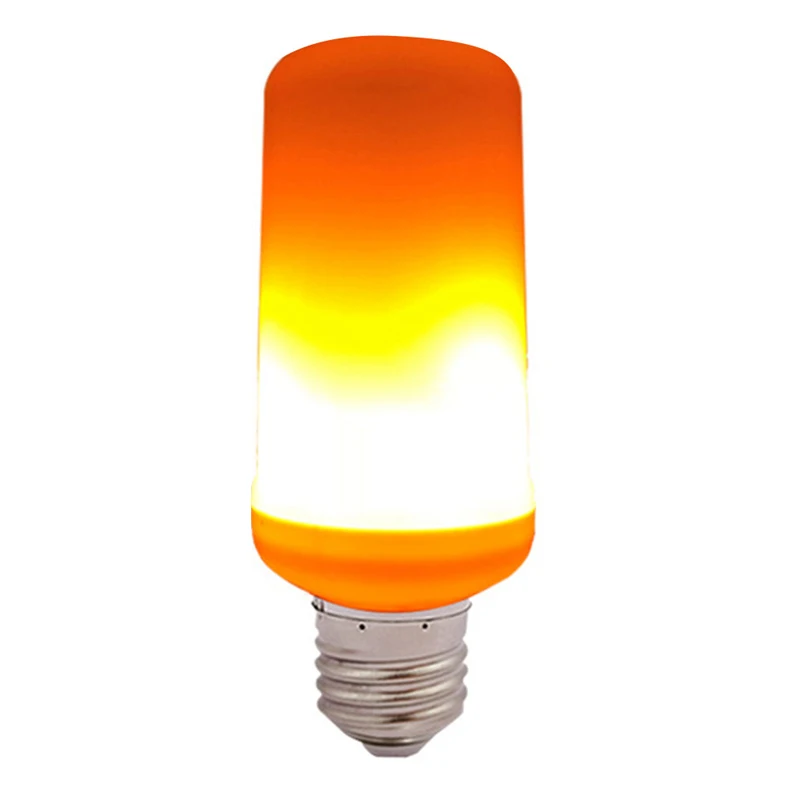 

Lamp Effect Led Light Blub E27 Fake Fire 4 Mode Led Lamp Flame Creation Decorative Flickering Emulation Decor Lamp Halloween(Yel