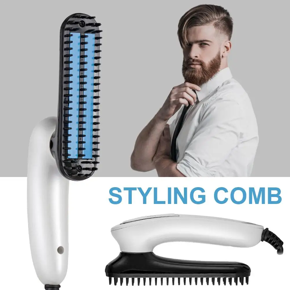 Multifunctional Hair Comb Brush Beard Straightener Hair Straighten Straightening Comb Hair Curler Quick Hair Styler For Men