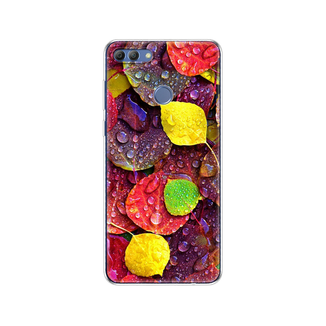 Huawei P Smart 2018  phone case protective 7S soft tpu silicone back cover 360 full protection printed transparent coating