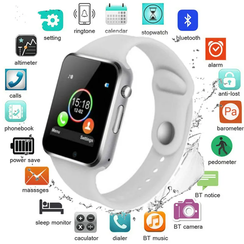 Tanie 50% off 42mm smart watch serii 4 zegar wiadomość Push łączność Bluetooth dla telefonu z systemem Android IOS apple iPhone 6 7 8 X Smartwatch