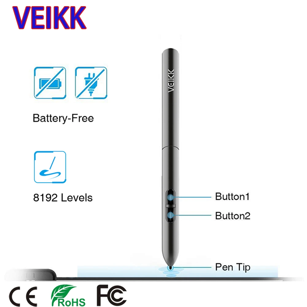 10*6 дюймов 6*4 дюймов профессиональный графический планшет 8192 уровней цифровой планшет для рисования без необходимости зарядная ручка планшет