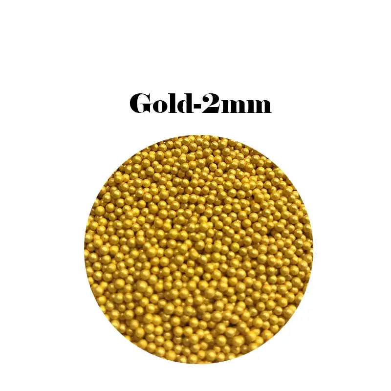 Gold ball 10g Качество еды съедобный сахар разбрызгивает конфеты для тортов украшения инструменты еда окраска мультфильм глазок кекс хлебобулочные Инструменты - Цвет: Gold ball 10g