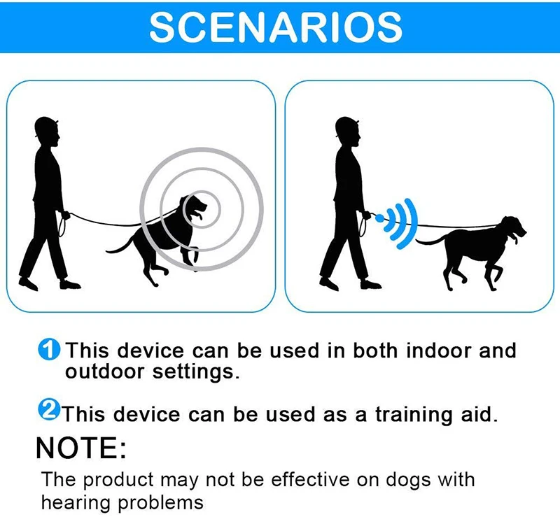 Benepaw Handheld Ultrasonic Dog Repellent Chaser LED Flashlight Safe Effective Pet Training Device Anti Barking Easy To Carry