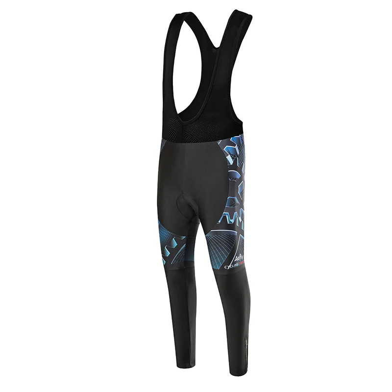 Aofly Jersey Pro Team Ropa Ciclismo Hombre набор для триатлона, велосипедная одежда для горного велосипеда, комплект с нагрудником красного и синего цвета, Лидер продаж, длинный рукав - Цвет: Black strap