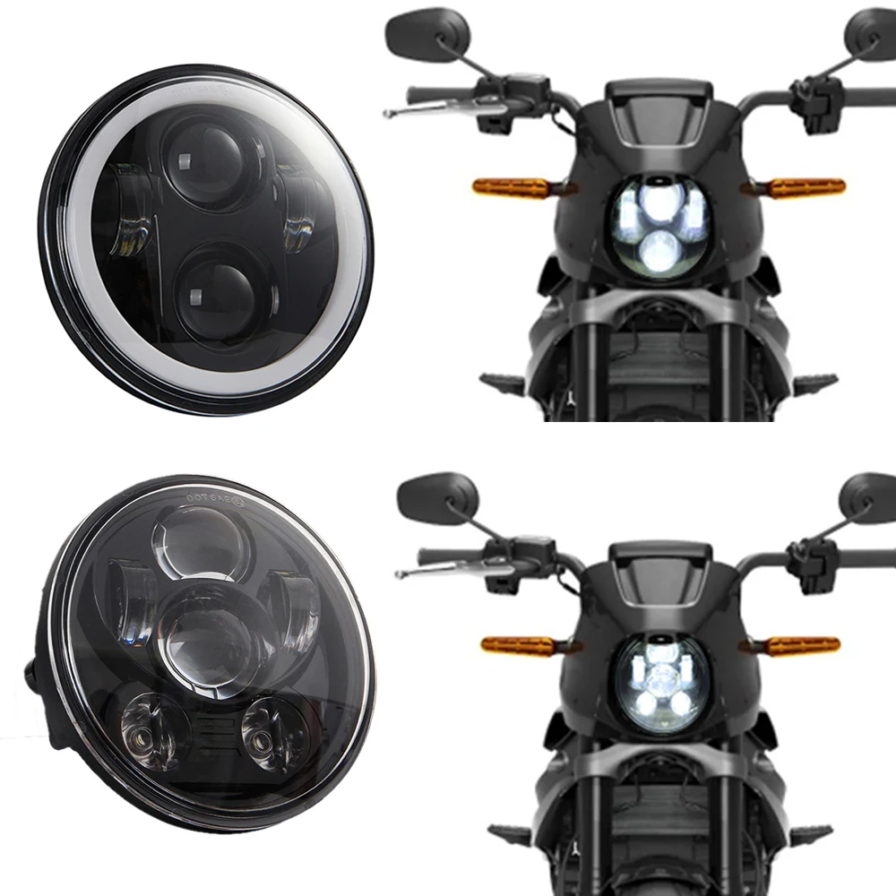 5 75 дюймовая светодиодная фара DRL мотоциклетный проектор для Harley Davidson Dyna Sportster XG XR