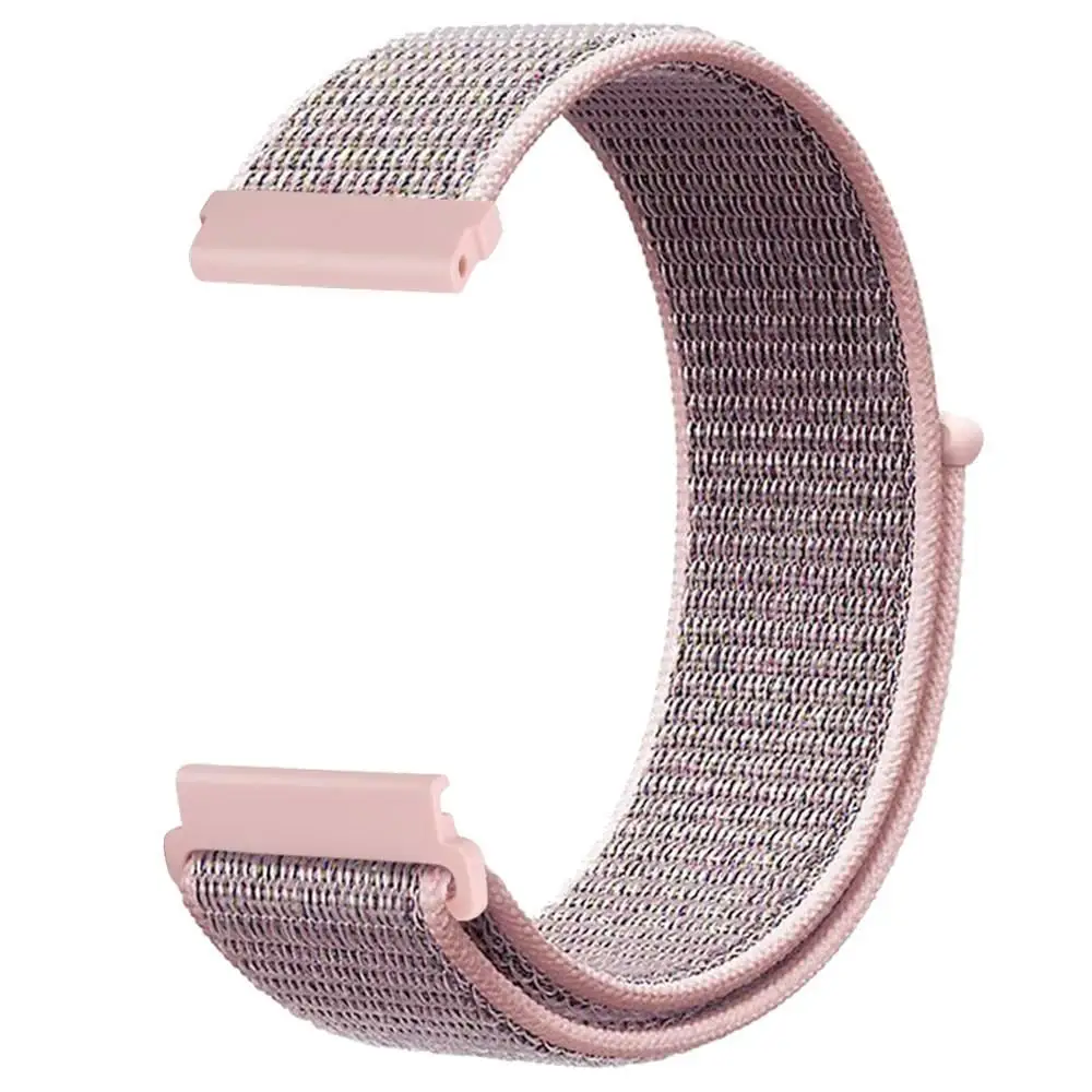 Pink Замена ремешок для часов петля нейлон холст ремешок для Huami Amazfit GTS - Цвет: Pink