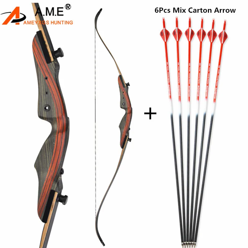 1PC 20 50 lbs Archery 62" Recurve Bow black Laminated Maple limb RHTake