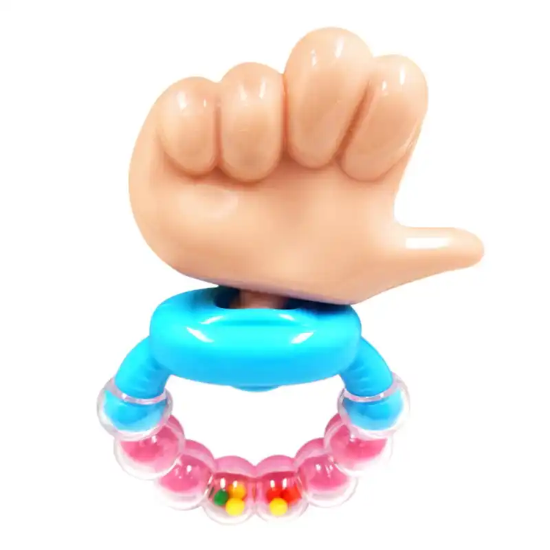 Baby Kids Rammelaar Duimen Bijtring Pasgeboren Vinger Vorm Fopspeen Baby Kids Ring Hand Speelgoed Over 6 Maand Fopspeen Aliexpress