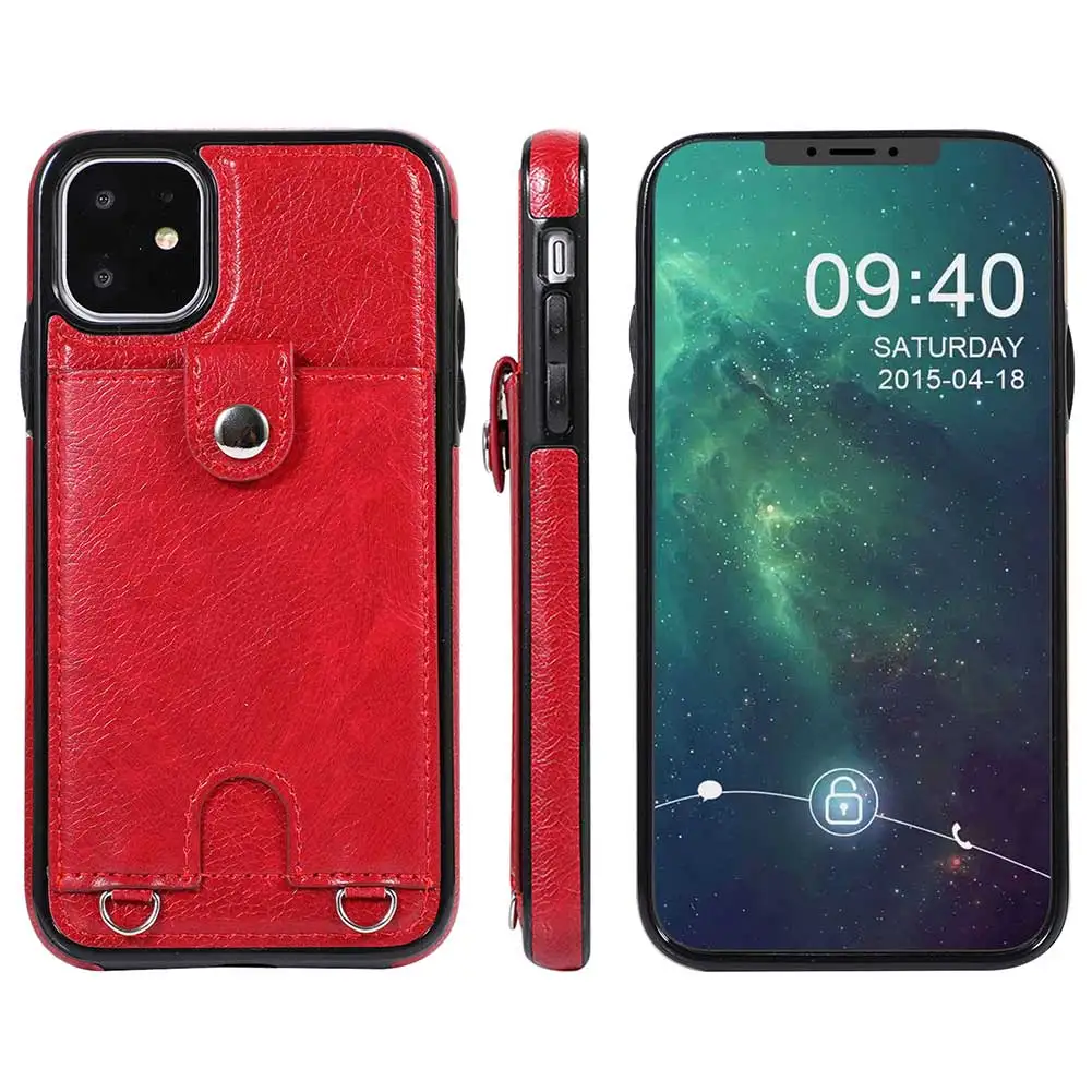 Ретро Кожаный чехол для iPhone 11 Pro Max 6,1 5,8 6,5 дюймов противоударный чехол для iPhone 11 Pro Max чехол для телефона с веревкой Горячий