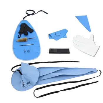 

10-in-1 Saxophone Cleaning Care Kit Belt Thumb Rest Cushion Reed Case Mouthpiece Brush Mini Screwdriver Accessories
