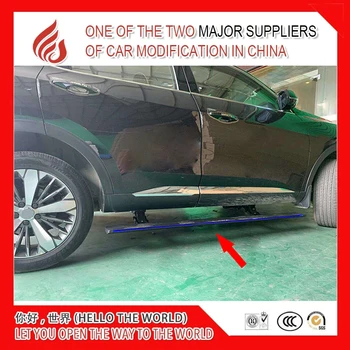

High quality aluminium alloy Automatic scaling Electric pedal side step running board with light for Nautilus 2019