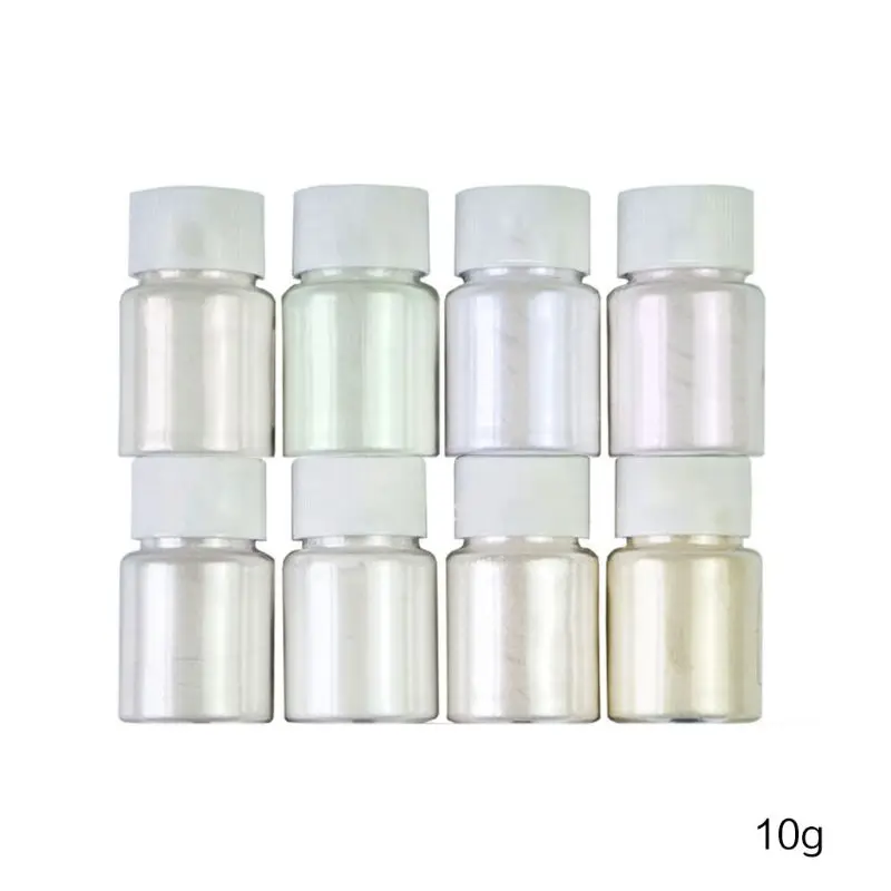8 Pcs/set Pearlescent Powder Handmade Jewelry Making Filling Material Crystal Mud Pigment DIY Epoxy Filler D0UB