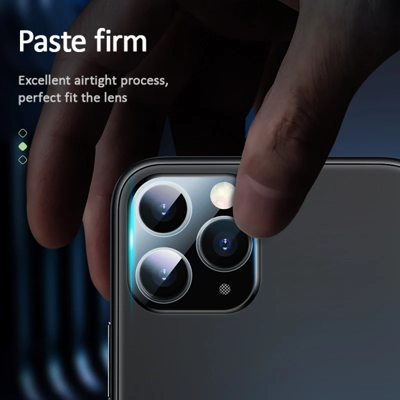 USAMS, 1 шт., 2 шт. для iPhone 11 Pro Max, защитное кольцо на заднюю линзу для объектива камеры, Защитное стекло для экрана iPhone 11, для мобильного телефона