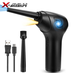 Sèche cheveux Portable haute puissance 45000Pa, souffleur de poussière sans fil, clavier d'ordinateur, collecteur de poussière pour voiture, maison 