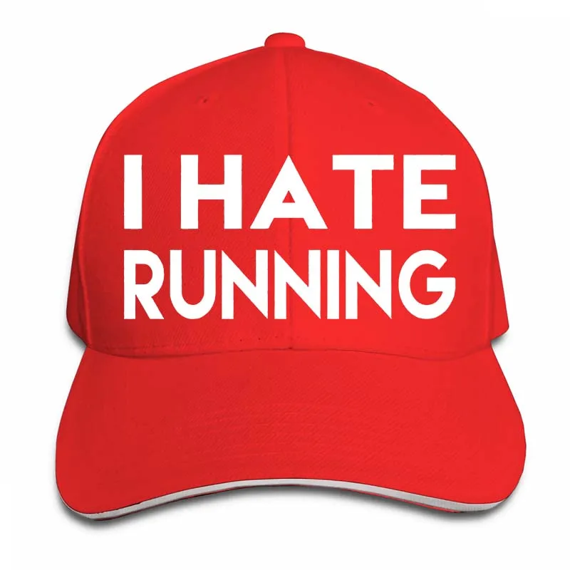 I Hate Runnings бегущая марафонская бегущая бейсбольная кепка для мужчин и женщин Кепка для водителя грузовика модная Регулируемая Кепка - Цвет: 2-Red