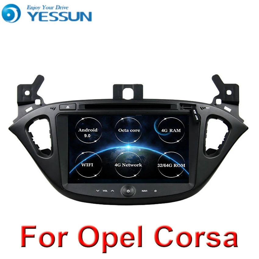 Android 9 DSP Автомобильный gps мультимедиаплеер стерео для Opel Corsa- Adam 2013- Поддержка камеры заднего вида DVR