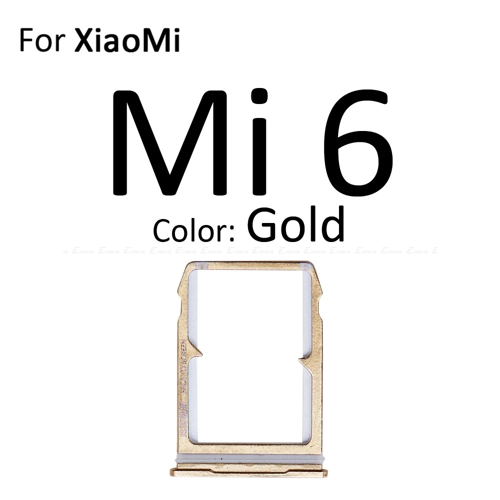 Sim Card Socket Slot Tray Reader Holder Connector Micro SD Adapter Container For XiaoMi Mi 6 5 5S Plus Replacement Parts