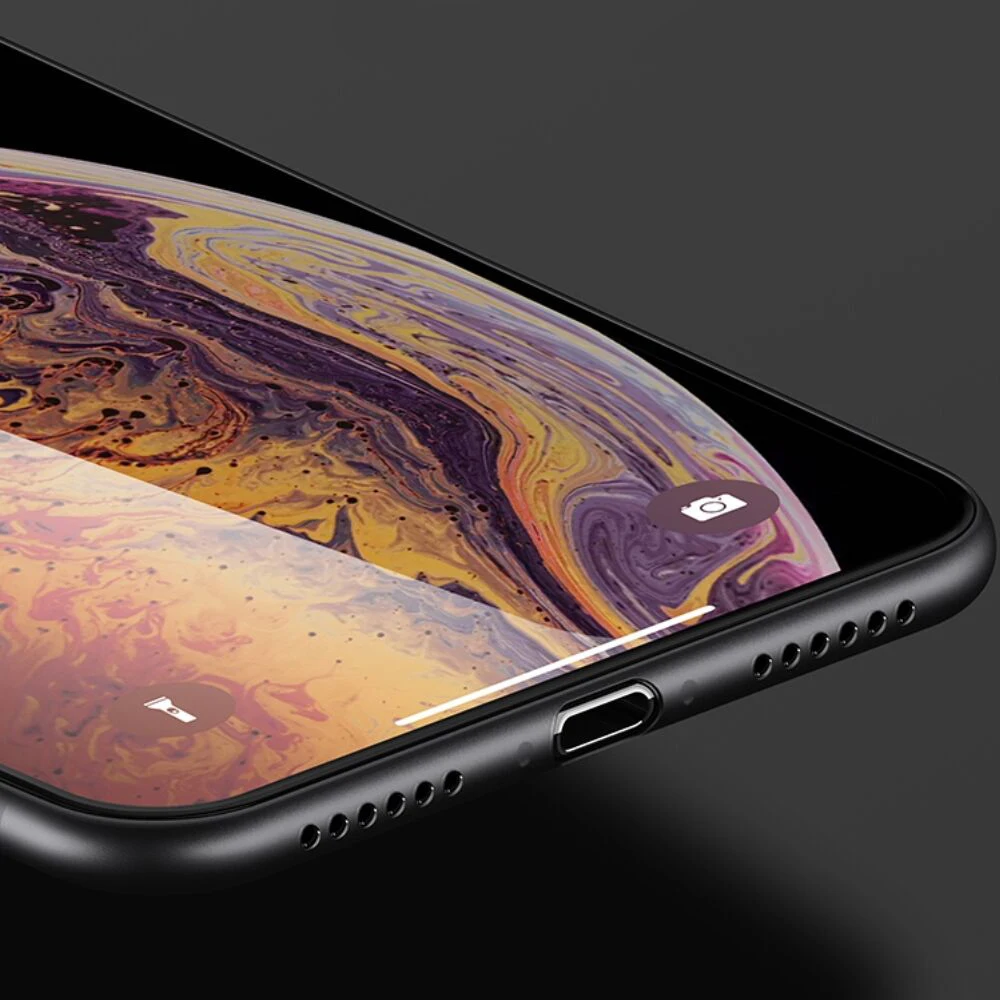 Градиентные чехлы с закаленным стеклом для iPhone X XS Max XR 7 8 6 6s Plus глянцевые Модные