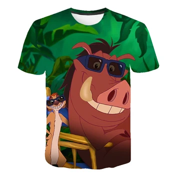 

2020 NEW Film glory kingdom King The Lion King Simba 3D kid t-shirt Men/Women summer Hip hop Casual t shirt Short Sleeve Clothes