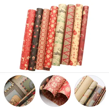 

12pcs Durable Fashion Stylish Gift Wrapping Sheet Gift Packing Sheet Christmas Packing Paper