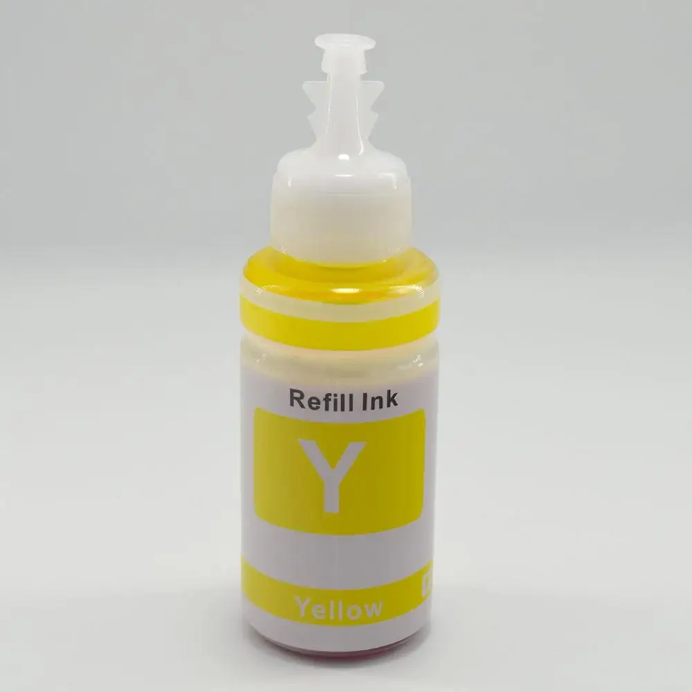 Yellow Картридж с чернилами для принтера Epson L100 L110 L132 L200 L210 L222 L300 L362 L366 L550 L555 L566 чернила - Цвет: Yellow