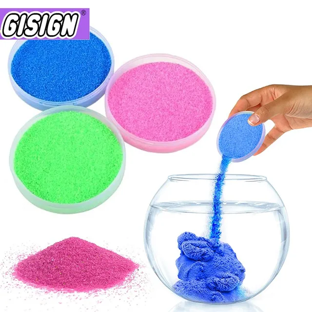 Colorful DIY Not Wet Magic Sand Toys Children Handmade Non-toxic Magic Mars Space Sand Educational Toy For Kid Gifts 1