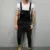 Высокие Уличные Карманы Джинсы Мужская Мода Slim Fit Джинсовые Комбинезоны Модный Ремень Комбинезоны Повседневные подтяжки Проблемные Брюки