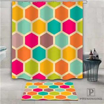 

Custom Decorative pattern (1) Waterproof Shower Curtain Doormat Home Bath Bathroom Polyester Fabric Multi Sizes#2019-01-12-235