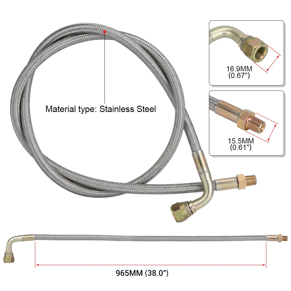 VR 1/8 NPT 4AN T3 T4 T3/T4 T04E T70 T66 T67 Gt35 Gt45 турбо линия подачи масла возврата сливная Линия