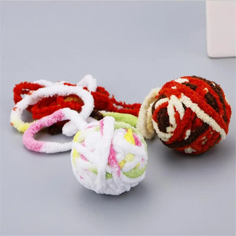Игрушка для кошек, играющая в WoolBall, питомец, щенок, кошки, жевательные ловушки, игрушки, креативные Домашние животные, игрушка, мячик на веревочке, красочный шерстяной укус, мяч-пищалка, игрушки