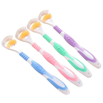 

Dual Side Coated Tongue Brush ABS Oral Tongue Care Cleaner Tool Toothbrush Cleaning Tools