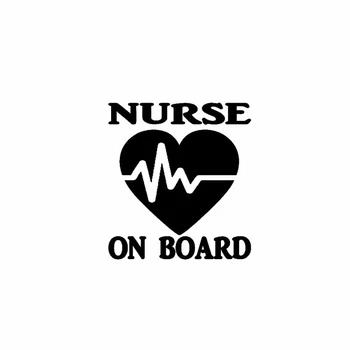 

Dawasaru Nurse on Board Warning Car Stickers Waterproof Personalized Decals Motorcycle Auto Decoration PVC,15cm*14cm