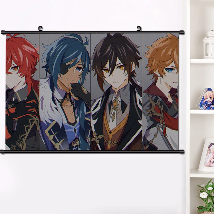 Anime jogos genshin impacto kaeya diluc hd impressão da parede pintura  cartaz decoração para casa arte decorativa collectible presentes decoração  do quarto - AliExpress