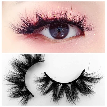 

rainsin Kseries 0.01usd Fluffy Mink Eyelashes Makeup Thick and natural styles 3D 5D Mink False Eyelashes 100% Hand Made Eyelash