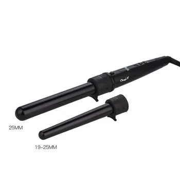 

Interchangeable Hair curler Roller Accessories 3 in 1 curlers conical curling iron single tube ceramic Barber Hair Styling Tool