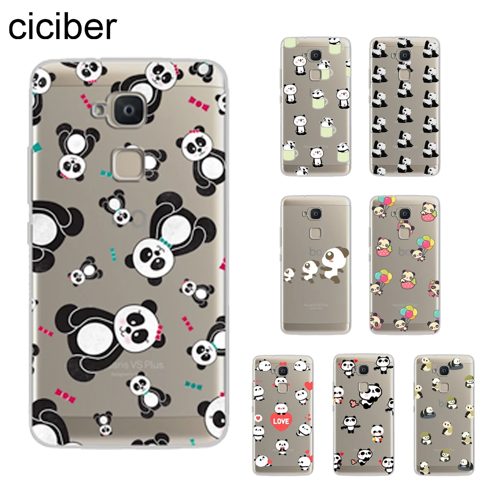 

ciciber Lovely Panda For BQ Aquaris X2 X Pro V VS U U2 Lite Plus Phone Cases For Aquaris E5s M5 M5.5 M4.5 X5 Soft TPU Fundas