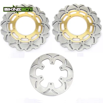 

BIKINGBOY For YAMAHA VMX 1700 V-Max 2009 2010 2011 2012 2013 2014 2015 2016 09-16 Full Set Front Rear Brake Discs Disks Rotors