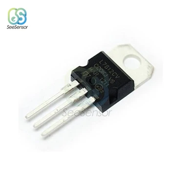 

10Pcs/lot L7812CV TO-220 L7812 LM7812 7812 Positive-Voltage Regulators IC 12V 1.5A TO-220 Transistor