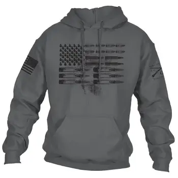

2020 Men's Winter Sweatshirt Long Sleeve American Flag Casual Pullover Hoodie