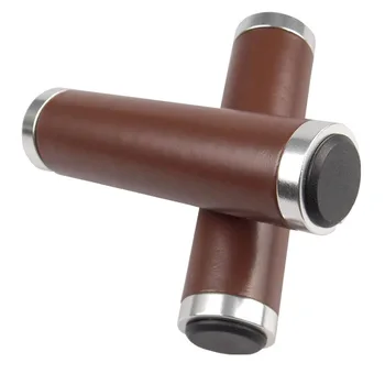

1 Pair Retro Bike Handlebar Handle Bar Cover PU Leather Bicycle Cycling