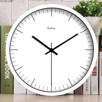 

Mental Digital Round Wall Clock Creative Design Europe Whiter Wall Clock Mute Reloj Pared Living Room Decoration l
