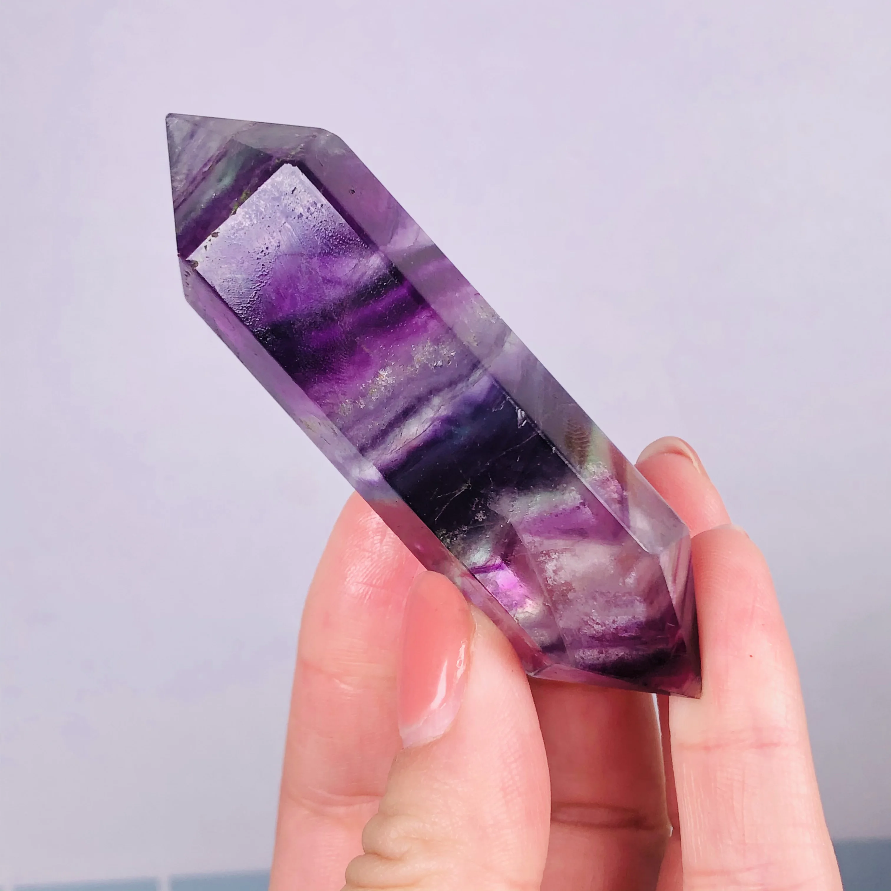 Details about   Colorful Natural Raw Fluorite Crystal Cluster Point Healing Stone Specimen Decor 