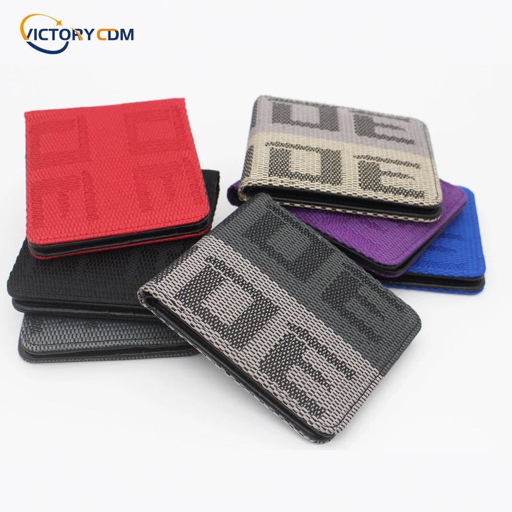 JDM Seat Belt Car Auto Wallet Money Purse Clip Racing Fabric Leather Canvas Key Case | Автомобили и мотоциклы