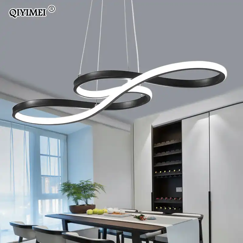 luces colgantes led modernas y creativas para cocina lampara de cordon colgante de silice y aluminio para comedor nuevo