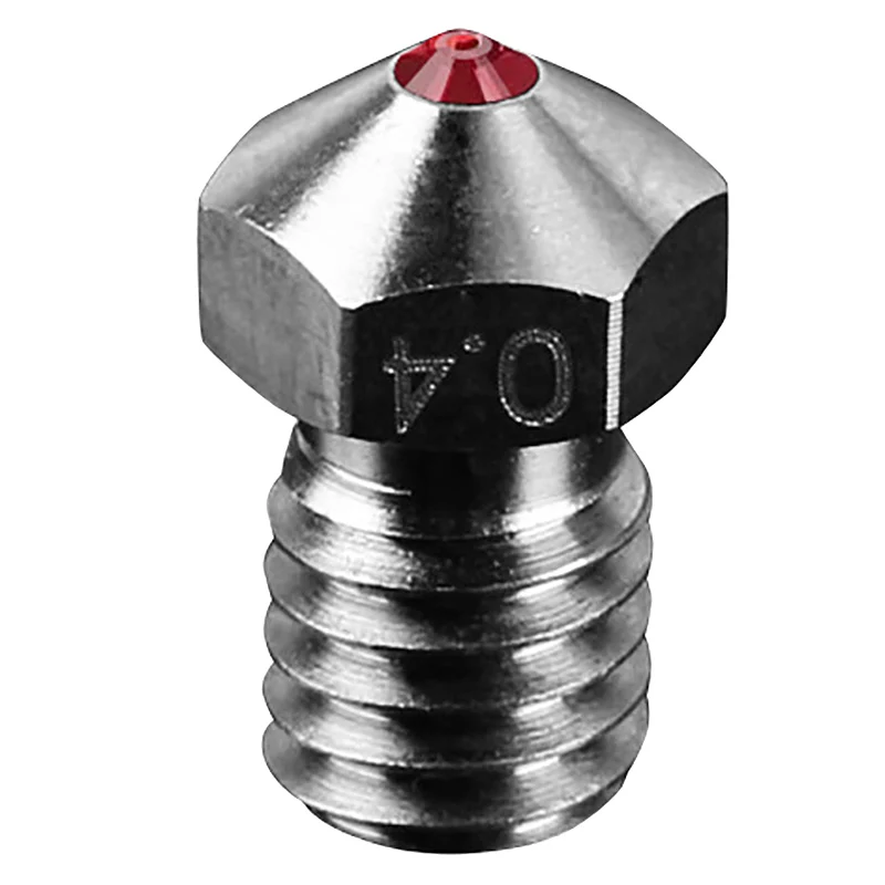 1 шт. E3D титановая сталь Рубин V6 сопло 0 4 мм для Petg Abs Pei Peek | Компьютеры и офис