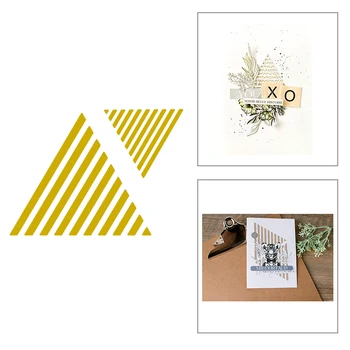 

2020 New Pyramid Frame Metal Cutting Dies For DIY Embossing Making Stripe Background Card Cut Paper Album Scrapbooking No Stamps